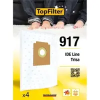 Top Filter Lot de 4 sacs aspirateur IDE Line et Trisa TopFilter Premium
