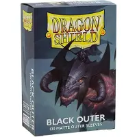 Dragon Shield Matte Outer Sleeves - Noir - Taille standard (100)