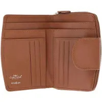 Golden Head Cuir porte-monnaie Polo RFID Protect Damenbörse mit RV 3319 Cognac brun