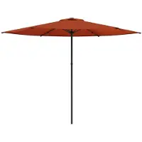 vidaXL Parasol de jardin 300 x 300 cm en polyester, à angle droit