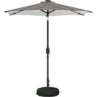 vidaXL Parasol de jardin avec lumières LED et socle, 230 x 230 cm