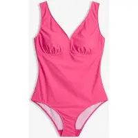 Bonprix Maillot 1 pièce sculptant à col en V, maintien modéré