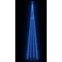 vidaXL Sapin de Noël cône 752 LED bleues Décoration 160x500 cm