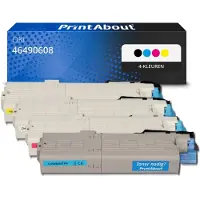 PrintAbout Toner compatible pour OKI 46490608 - Noir