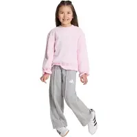 Adidas Survêtement 'Seasonals' gris chiné / rose / blanc