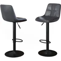 Vicco Tabouret de bar Sena Gris/Noir 38.5x86cm, Model 59825