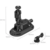SmallRig Support à ventouse 5842 3 x 6" pour caméras d'action