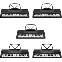 Gear4Music MK-1000 54-Key Portable Keyboard by 5 Pack