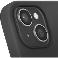 Jaym Housse en silicone premium, Série noire (Apple iPhone 15 Plus), Coque pour téléphone portable, Noir