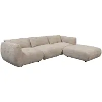 Pole to Pole Ecksofa Amsterdam as 4-Sitzer - Fauteuil long à droite - Latte