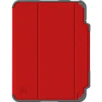 STM Dux Plus (Apple iPad 2022 (10e génération)), Étui pour tablette, Gris, Rouge