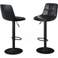 Vicco Tabouret de bar Sena Noir 38.5x86cm, Model 59824