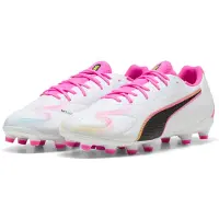 Puma Garçons, Chaussures de football, KING 20 MATCH FG/AG Jr (35.5), Blanc, Pink
