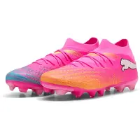 Puma Chaussure de foot 'FUTURE 9 MATCH' orange / rose / noir / blanc