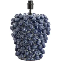 Light & Living - lampe de table - Berries - bleu - céramique - Ø 32cm - E27 - 1742880