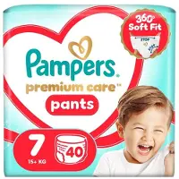 Pampers Premium Care Pants Size 7 culottes de protection jetables 15+ kg 40 pcs