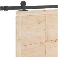 vidaXL Porte coulissante Nature 100 x 208 cm Pin massif