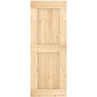 vidaXL Porte NARVIK Nature 80 x 210 cm en pin massif