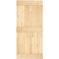vidaXL Porte NARVIK Nature 95 x 210 cm en pin massif