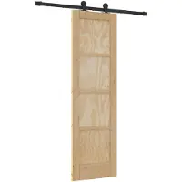 vidaXL Porte coulissante ORKDAL, 61 x 198,5 cm, en bois massif de pin, finition naturelle