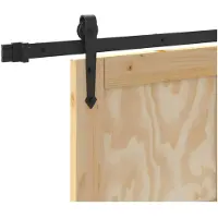 vidaXL Porte coulissante ORKDAL, 73,5 x 211 cm, en bois massif de pin, finition naturelle