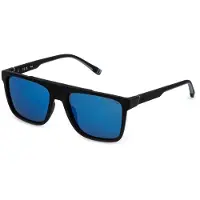FILA Sfid20-57u28p 57x18x145 Mm Polarized Sunglasses Noir Smoke/Mirror Blue/CAT3 Homme