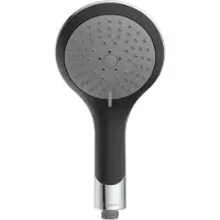 Schutte Pommeau de douche SCHÜTTE BROADWAY pour un plaisir de douche optimal, douchette avec 5 types de jets, chromé/noir
