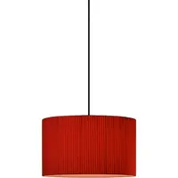 Santa & Cole Sísísí Cilíndricas GT2 Suspension Red-amber ribbon | Black | Satin nickel