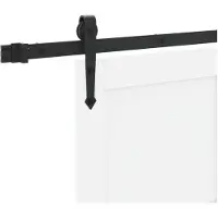 vidaXL Porte coulissante ORKDAL blanc et noir 83 x 202 cm