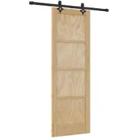 vidaXL Porte coulissante ORKDAL, 73,5 x 211 cm, en bois massif de pin, finition naturelle