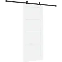 vidaXL Porte coulissante ORKDAL, 83 x 202 cm, en bois massif de pin, blanche