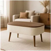 Hannah Home , table gigogne de haute qualité (3 pièces) - Chêne saphir, 100% mélaminé, 90 cm