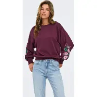 ONLY Sweat-shirt 'ONLBrooke' vert / violet / lilas