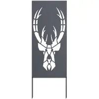 vidaXL Toile pare-vue jardin motif animalier anthracite 50 x 140 cm