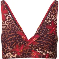 Lingadore Hauts de bikini marron / chocolat / rouge feu