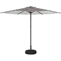 vidaXL Parasol de jardin avec pied, 300 x 300 cm, polyester, à angle droit