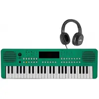 Gear4Music VISIONKEY-2 Clavier Portable 49 Touches Vert pack avec Casque