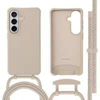 IMoshion Coque arrière Color avec cordon amovible et MagSafe pour Samsung Galaxy S26 - Nude