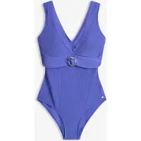 Bonprix Maillot 1 pièce en matière côtelée brillante