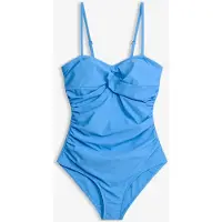 Bonprix Maillot 1 pièce sculptant style croisé, maintien léger