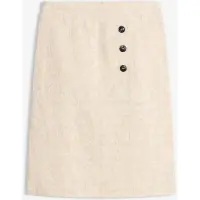Bonprix Jupe en jacquard de coton et lin