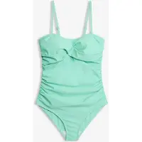 Bonprix Maillot 1 pièce sculptant style croisé, maintien léger