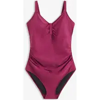 Bonprix Maillot sculptant à fronces, maintien modéré