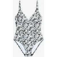 Bonprix Maillot 1 pièce sculptant, maintien léger, encolure V