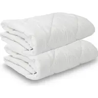 Amazinggirl Couverture toutes saisons couverture 140 x 200 cm couverture - couverture chaude couverture blanche ensemble : 2 x couverture blanche