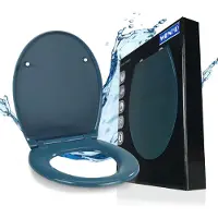 Wenko Premium SIÈGE WC SAMOS Slate Abaissement automatique Couvercle WC à lunettes