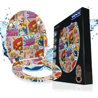 Wenko SIÈGE WC Pop-Art Abaissement automatique Couvercle WC Lunettes Duroplast Comic
