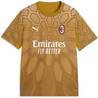 Puma Ac Milan 26/27 Replica Goalkeeper Away Junior Short Sleeve T-shirt Marron 5-6 Years Enfants