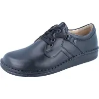Finn Comfort Chaussure à lacets 'Schnürschuh Herren 01000 001099 Echtleder in schwarz' noir