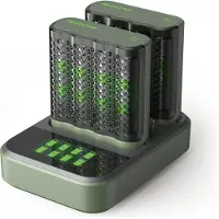 GP ReCyko M451D - chargeur rapide AA/AAA + batteries rechargeables 8xAA 2600mAh + station d'accueil